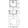 Мойка кухонная LEMARK SINARA 400-U серый шёлк 9910065